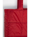 Сумка-шопер стеганая (красная) СШ06-46