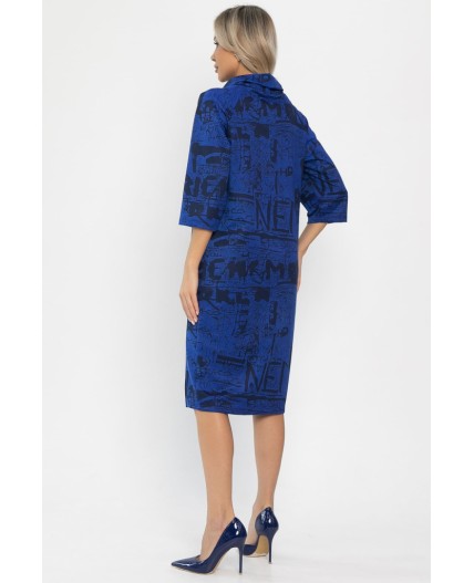 Платье трикотажное Конфетти (синее) П14294-18М