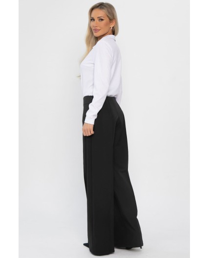 Брюки палаццо Мне по вкусу (черные) Б14283-13М