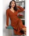 Платье трикотажное Парижанка (терракот) П14335-10М
