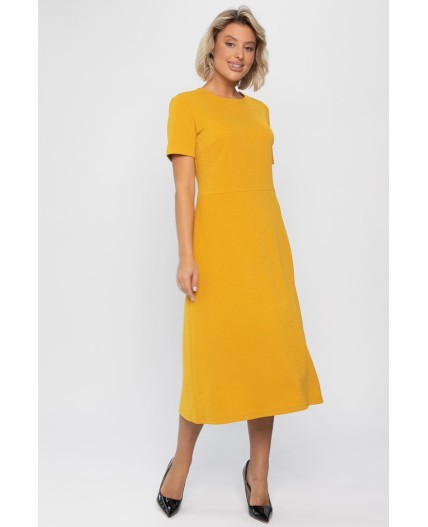 Платье трикотажное Парижанка (желтое) П14334-10М