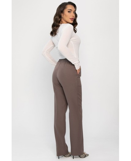 Брюки на резинке Эльда (пыльно-лиловые) Б14333-9М