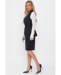 Костюм с юбкой Окси (темно-синий) К14337-8М