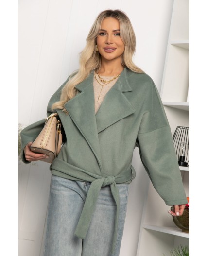 Пальто укороченное Хайт (фисташка) Б14339-7М