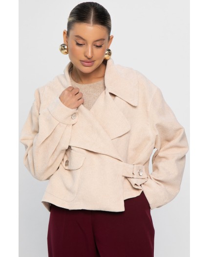 Жакет укороченный Динара (бежевый) Б14326-39М