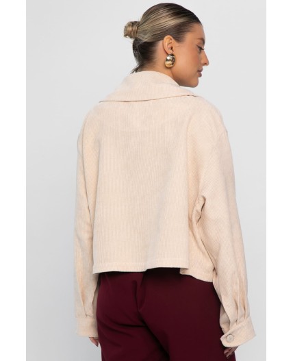 Жакет укороченный Динара (бежевый) Б14326-39М