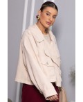 Жакет укороченный Динара (бежевый) Б14326-39М