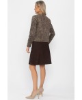 Костюм с юбкой Мэдди (коричневый) К14340-10М
