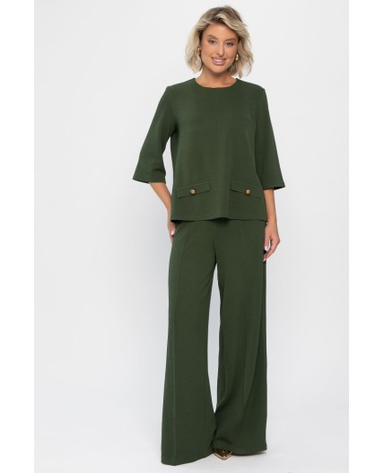 Костюм трикотажный Альберта (темно-зеленый) К14342-10М
