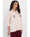 Рубашка с карманами Аристократка (бежевая) Б14357-10М