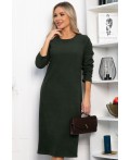 Платье трикотажное Уютный вечер (хаки) П14359-25М