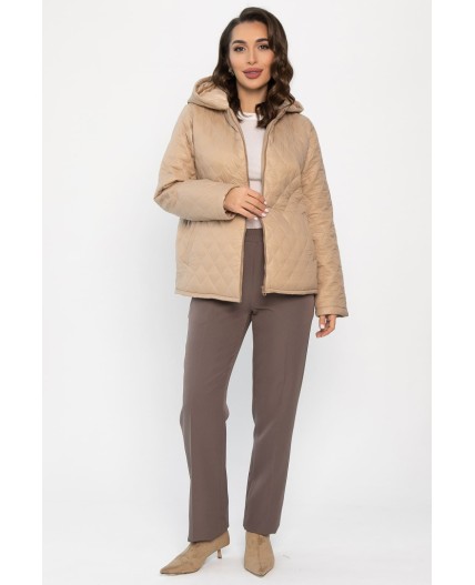 Куртка демисезонная стеганая (бежевая) Б14362-25М