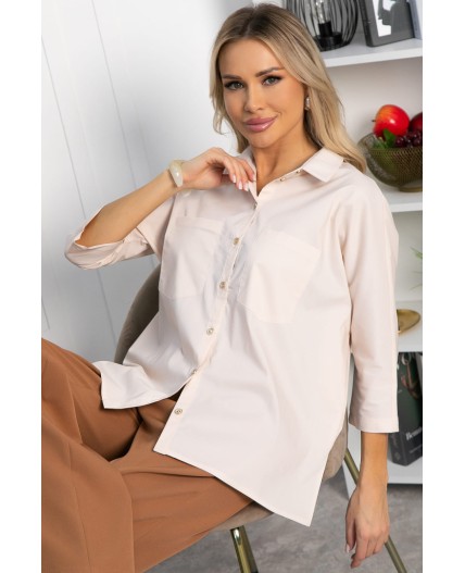 Рубашка классическая Аристократка (бежевая) Б14356-10М