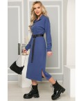 Платье с поясом Харизма (синее) П14351-5М