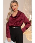 Блуза Шелковая сказка (рубин) Б14382-34М