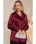 Блуза Шелковая сказка (рубин) Б14382-34М