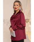 Блуза Шелковая сказка (рубин) Б14382-34М