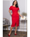 Платье с карманами Утренняя роса (красное) П14372-16М