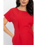 Платье с карманами Утренняя роса (красное) П14372-16М