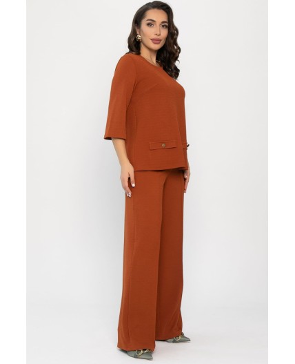 Костюм трикотажный Альберта (терракотовый) К14385-10М