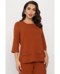 Костюм трикотажный Альберта (терракотовый) К14385-10М