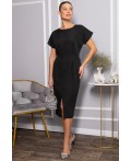 Платье с карманами Утренняя роса (черное) П14371-16М