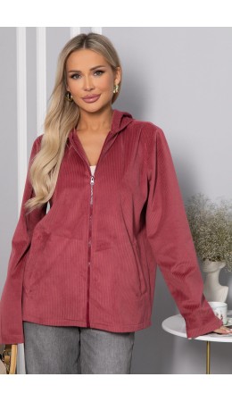 Толстовка из вельвета Нимара (чайная роза) Б14413-25М