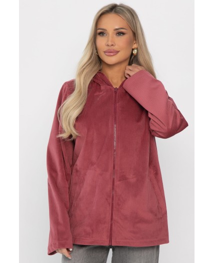 Толстовка из вельвета Нимара (чайная роза) Б14413-25М