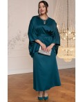 Костюм с юбкой Альсия (изумрудный) К14392-5М
