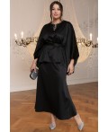 Костюм с юбкой Альсия  (черный) К14393-5М