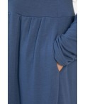 Платье трикотажное Твоя осень (синее) П14443-25М