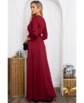 Платье Сияющий выход (винное) П14445-4М