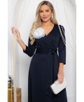 Платье Сияющий выход (темно-синее) П14444-4М