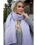 Вязаный палантин (пыльно-сиреневый) ВП01-1М