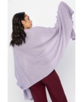 Вязаный палантин (пыльно-сиреневый) ВП01-1М