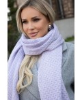 Вязаный палантин (пыльно-сиреневый) ВП01-1М