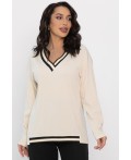 Джемпер трикотажный Камилла (бежевый) Б14453-5М