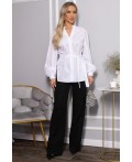 Блуза хлопковая Кристалия (белая) Б14461-16М