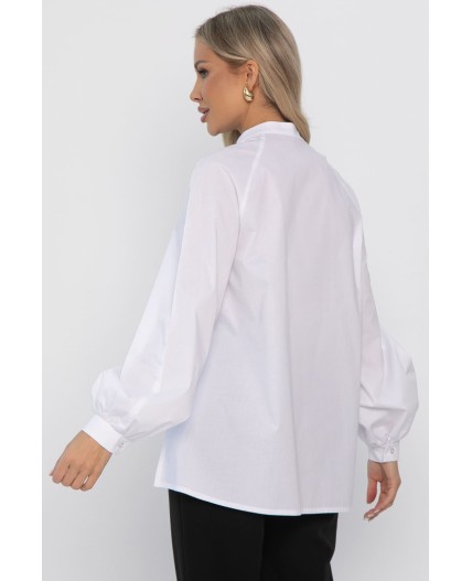 Блуза хлопковая Кристалия (белая) Б14461-16М