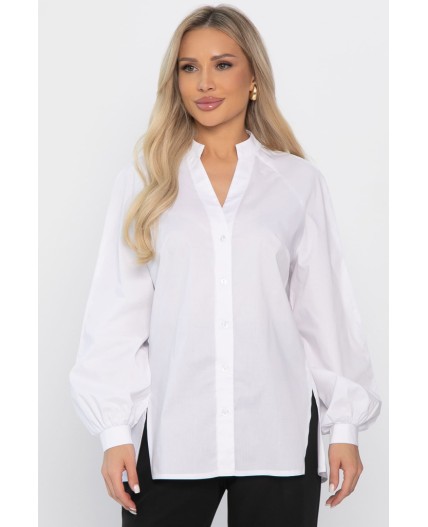 Блуза хлопковая Кристалия (белая) Б14461-16М
