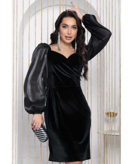 Платье вечернее Эффектный выход (черное) П14473-7М