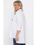 Рубашка хлопковая Аристократка НЬЮ (белая) Б14483-10М