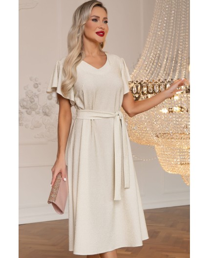 Платье вечернее Мелодия любви (крем-брюле) П14493-4М