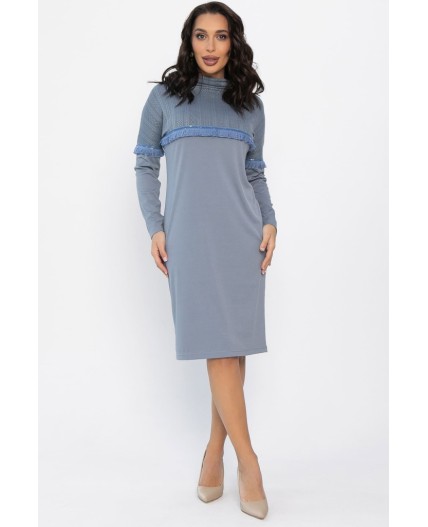 Платье трикотажное Нарина (серое) П14513-10М