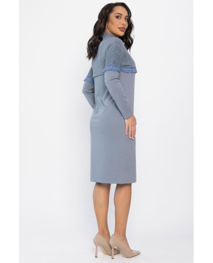 Платье трикотажное Нарина (серое) П14513-10М