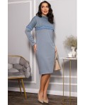 Платье трикотажное Нарина (серое) П14513-10М