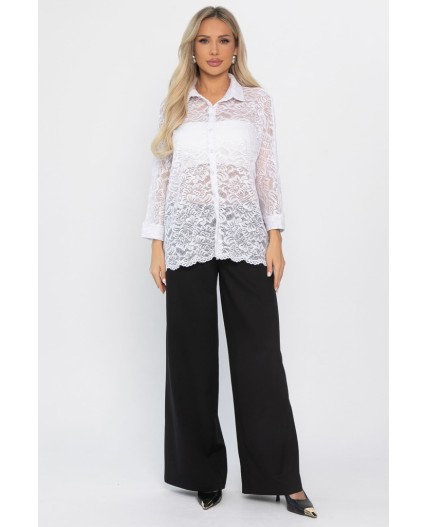 Рубашка кружевная Аристократка (белая) Б14511-10М