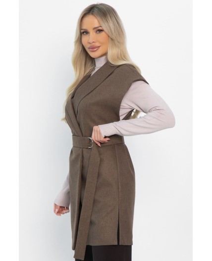 Жилет костюмный Жюлли (шоколад) Б14488-4М