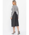 Юбка на запах Селеста (темно-серая) Ю14500-19М