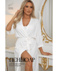 Пеньюар Шелк вискозы (молочный) П14482-52М